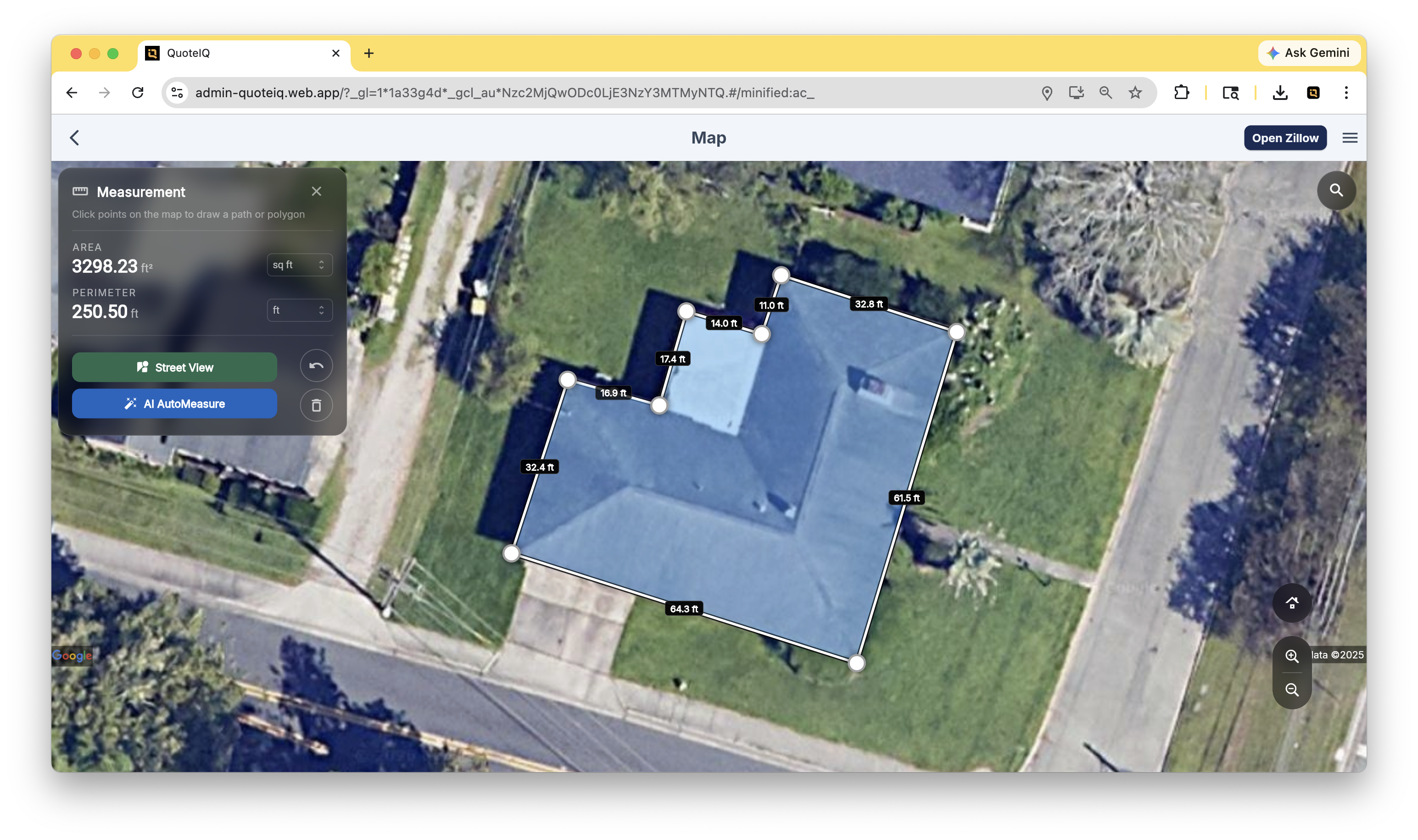 MapMeasure Pro — measure and price properties from satellite imagery